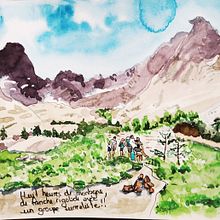 Mon projet du cours : Urban sketching : exprimez votre univers sous une nouvelle perspective. Traditional illustration, Architectural Illustration, Watercolor Painting, Sketchbook, and Sketching project by Émilie Lucas - 08.05.2022