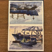 My project for course: Watercolor Techniques for Painting Seascapes. Ilustração naturalista, Pintura, e Pintura em aquarela projeto de gauravrathod47 - 20.11.2024