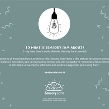 Identidad gráfica para Sensory Sam  . Design grafic, Ilustrație vectorială și Design textil de Irene González Frizzera - 11.22.2024