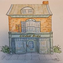 Bookshop sketch. Projekt z dziedziny Malowanie akwarelą użytkownika d_thomp92 - 23.11.2024