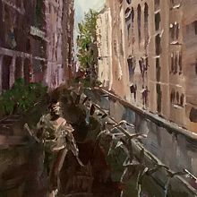 My project for course: Impressionist Painting with Acrylics: Techniques for Urban Scenes. Acr, lic Painting, Fine Arts, and Painting project by hallocobus - 11.23.2024