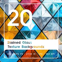 20 Stained Glass Texture Backgrounds. Un progetto di Motion graphics, Design e Fotografia di Alexander Nedviga - 24.11.2024