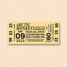 Tickets de concert. Projekt z dziedziny Design, Projektowanie dodatków, Kreat i wność użytkownika Laure Lampson - 28.07.2024
