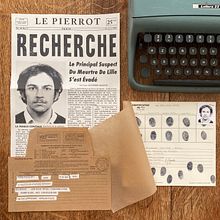 Dossier Criminel - Mon projet du cours : Création d'accessoires graphiques pour la réalisation de films. Arts, Crafts, Graphic Design, Accessor, Design, Film, Video, TV, and Creativit project by Laure Lampson - 08.26.2024
