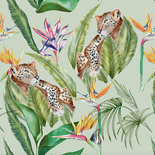 Pattern Rita Lira. Design, Watercolor Painting, and Textile Design project by Rosario Mena - 11.26.2024