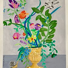 Meu projeto do curso: Ilustração floral com tinta guache. Botanical Illustration, Digital Illustration, and Gouache Painting project by Francisco Costa - 11.26.2024