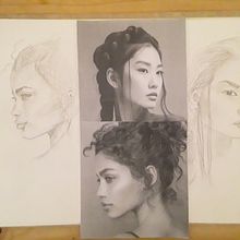 mi proyecto Rostros. Artistic Drawing, Drawing, Portrait Drawing, Sketchbook, and Sketching project by tomnov1989 - 11.26.2024