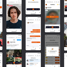 Social Media App. UX / UI, Design, Interactive Design, and Product Design project by Valeria Vega - 11.27.2024