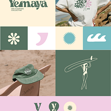 Yemaya - Grls Surfing Collective. Design, Br, ing & Identit project by Nazly Ortiz - 05.20.2023