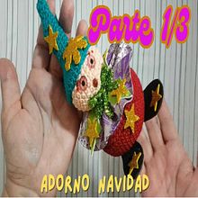 ADORNO de NAVIDAD en CROCHET Tutorial de BOLA NAVIDEÑA PARTE 1/3 🎄🎅🧶🧵. Crochet project by Golosinas Moda - 11.28.2024