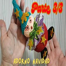 DORNO de NAVIDAD en CROCHET Tutorial de BOLA NAVIDEÑA PARTE 3/3 🎅🎄🧵🤩. Crochê projeto de Gliiter Moda - 28.11.2024
