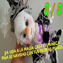 MUÑECA PIÑA de NIEVE decoración navideña 3 / 3 🤶🎍🎄🎅⛄. Un proyecto de Artesanía, DIY y Creatividad de Gliiter Moda - 28.11.2024