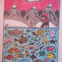 Pescando, por Helena Darcie Ein Projekt aus dem Bereich Zeichnen mit Buntstiften von Helena Darcie Bernardo dos Santos - 28.11.2024