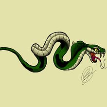 Cobra . Digital Illustration, Drawing, and Tattoo Design project by GERALD FOSTER DUTRA - 11.29.2024