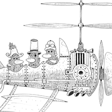 Machine Assisted Flight . Ilustração tradicional projeto de Juan Manuel Sánchez Franco - 30.11.2024