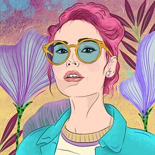 My project for course: Illustrated Portraits: Adobe Fresco for Beginners. Digital Illustration project by Xenia Sapountzi - 11.30.2024