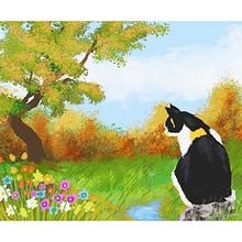 Singha ”The Cat”. Un progetto di Illustrazione digitale di bernt_carlzonz - 02.12.2024