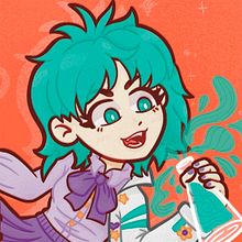 Mint Genie. Un proyecto de Diseño de personajes, Dibujo digital, Ilustración digital, Ilustración tradicional y Manga de Danie Gómez - 02.12.2024