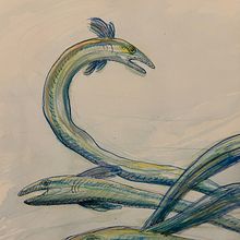 Spirit Eels. Un progetto di Character design, Disegno, Pittura, Disegno a matita e Pittura ad acquerello di aardkronkel - 02.12.2024