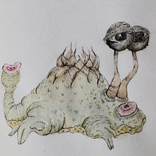 criaturas de otro mundo. Drawing, Naturalistic Illustration, Pencil Drawing, Sketchbook, and Watercolor Painting project by Priscila Pellegrini - 12.03.2024