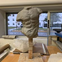 My project for course: Modeling Torsos with Clay. Fine Arts, and Sculpture project by Fred Córdoba - 11.30.2024