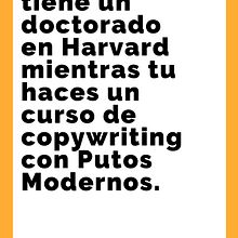 Trabajo Final Promoción del curso Copywriting para copywriters de Putos Modernos. Advertising, Cop, writing, and Creativit project by saltarie - 12.03.2024