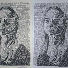 Typographic portrait. Ilustração tradicional, Ilustração digital, e Tipografia projeto de gareth_wood_gw - 03.12.2024