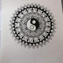 Mandala drawing . Desen, Ilustrație cu cerneală, Terapia prin artă, Meditație și Atenție de Som Worraporn Noiladtee - 12.04.2024
