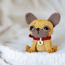 Il mio Frenchie . Amigurumi, Arts, Crafts, Crochet, DIY, Fiber Arts, Textile Design, To, and Design project by Valentina Manfredini - 12.04.2024