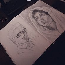 Mi proyecto del curso: Sketchbook de retrato: explora el rostro humano. Artistic Drawing, Drawing, Portrait Drawing, Sketchbook, and Sketching project by Diego Alejandro López Pacheco - 12.04.2024