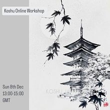 Online Sumi-e workshop "Pagoda and maple leaves". Projekt z dziedziny  R, sunek, Craft,  Sztuki piękne, Malowanie akwarelą,  Malarstwo,  R i sunek atramentem użytkownika Koshu (Akemi Lucas) - 05.12.2024