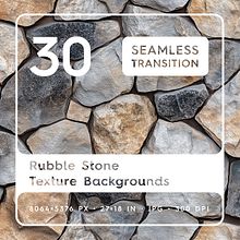 30 Rubble Stone Texture Backgrounds. Un progetto di Graphic design, Design, Interior design e Design digitale di Alexander Nedviga - 05.12.2024