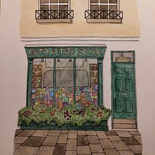 Mi proyecto del curso: Ilustración urbana en acuarela: retrata tu ciudad. Architectural Illustration, Drawing, Painting, and Watercolor Painting project by esperanzamacarenaaviles_1 - 12.05.2024