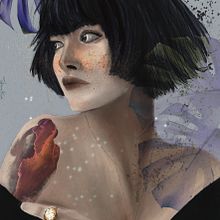 Mon projet du cours : Portrait illustré avec Procreate. Traditional illustration, Vector Illustration, Portrait Drawing, and Digital Illustration project by HéTif Enem - 12.05.2024