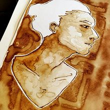 Coffee portrait. Traditional illustration project by Cyril Sormani - 12.06.2024