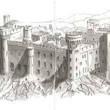Le château enraciné. Projekt z dziedziny  R i sunek użytkownika Domi B - 06.12.2024