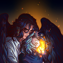 "A 𝐇𝐞𝐚𝐫𝐭 𝐢𝐬 a Heavy Burden" ❤️‍🔥. Digital Illustration, Character Design, Stor, telling, Digital Drawing, Digital Design, and Editorial Design project by Killer Bunny - 12.06.2024