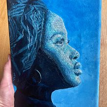 My project for course: Realistic Embroidered Portraiture: Tell Stories with Color. Bordado, e Design têxtil projeto de rosie.spiegelhalter - 07.12.2024