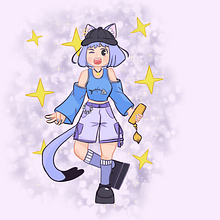 Personaje tipo gato. Character Design, Digital Drawing, Digital Illustration, Traditional illustration, Manga, Drawing, and Creativit project by Vto - 12.08.2024