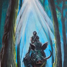 Fantasy acrylic project . % Niklas Hrvacanin tarafından hazırlanan Akrilik Bo, ama, Karakter Tasarımı, Ve Tablo projesi - 12.09.2024