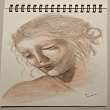 Progetto finale del corso "Ritratto classico: il metodo rinascimentale". Artistic Drawing, Drawing, Fine Arts, Portrait Drawing, Realistic Drawing, and Sketching project by Samuele Campelli - 12.10.2024
