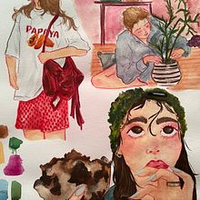 Proyecto de dibujos de observación a mi estilo. Character Design, Drawing, Traditional illustration, and Sketchbook project by Dayana Matute - 12.11.2024