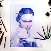 Superación . Colored Pencil Drawing, Drawing, Portrait Drawing, and Sketchbook project by seba_moren00 - 12.11.2024