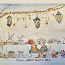 Mon projet du cours : Personnages animaux à l’aquarelle pour livres jeunesse. Fine Arts, Drawing, Traditional illustration, Children's Illustration, Narrative, Painting, and Watercolor Painting project by Jessica Abelenda - 12.12.2024