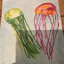 Jellyfish. Un projet de Beaux Arts, Peinture, Illustration traditionnelle , et Aquarelle de Jacqueline Hewitt - 13.12.2024