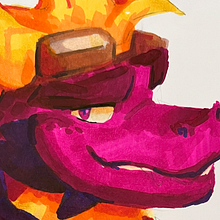 Spyro The Dragon . Traditional illustration, and Drawing project by Zsquid - 12.15.2024