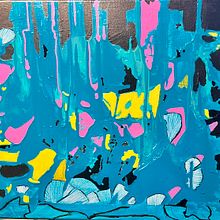 Blue. Acr, lic Painting, Fine Arts, and Painting project by Jimena Kilgallion - 12.15.2024