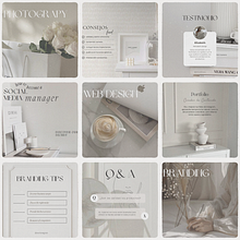 Mi proyecto del curso: Diseño de feed de Instagram con Canva. Un proyecto de Diseño digital, Diseño gráfico, Instagram, Marketing y Redes Sociales de Elizaveta Gnezdovskaya - 15.12.2024