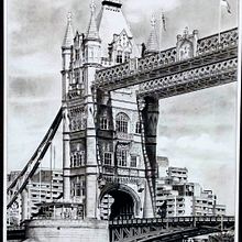 Most Tower Bridge. Architectural Illustration, Architecture, Drawing, Realistic Drawing, and Sketching project by Ryszard Wróblewski - 12.15.2024