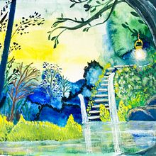 Fantasy landscapes with Watercolour and Gouache. Projekt z dziedziny Trad, c, jna ilustracja, Malowanie gwaszami, Malowanie akwarelą,  Malarstwo i Craft użytkownika Faithlina - 16.12.2024